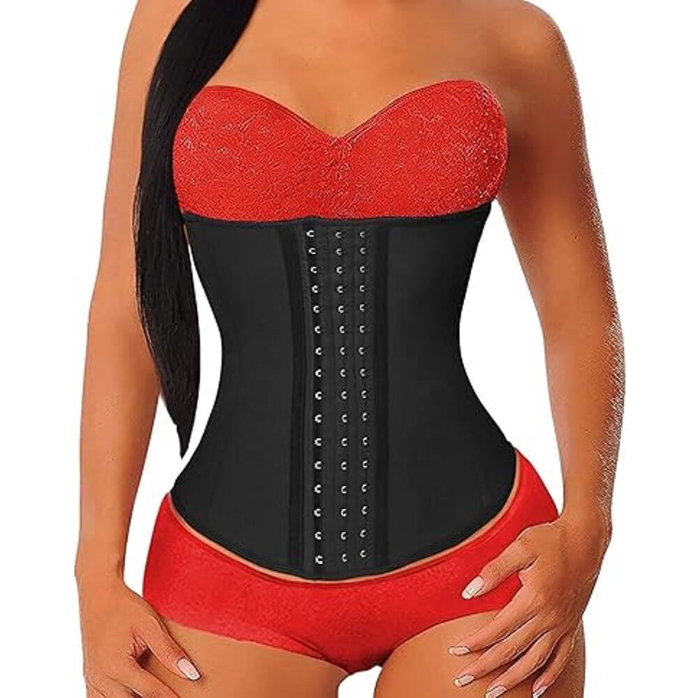 YIANNA Waist Trainer for Women Tummy Control Latex Underbust Waist Cincher Corse